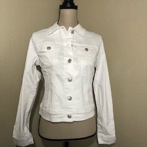NINE WEST WHITE DENIM JACKET
